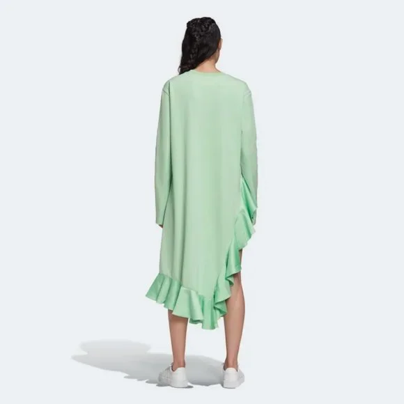 adidas Originals x J KOO Mint Trefoil Ruffle Dress - Picture 4 of 11